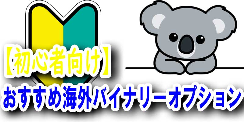 【初心者向け】おすすめ海外バイナリーオプションを紹介