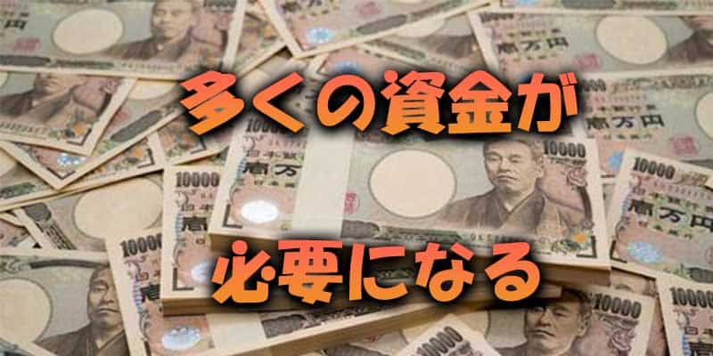 マーチンゲール法には莫大な資金が必要