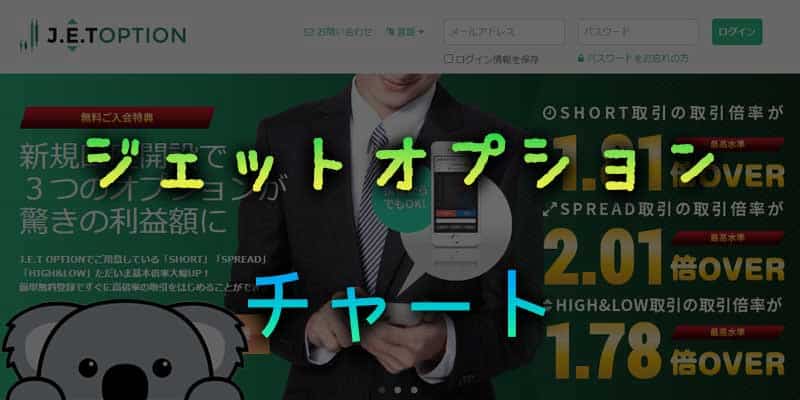 ジェットオプションのチャートに関するアドバイス